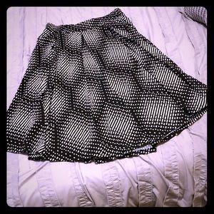 Black and White Lularoe Madison Style Skirt